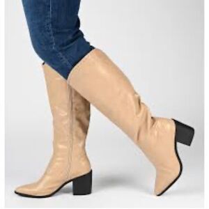 Journee Women's Daria Wide Calf Knee High Western Boot